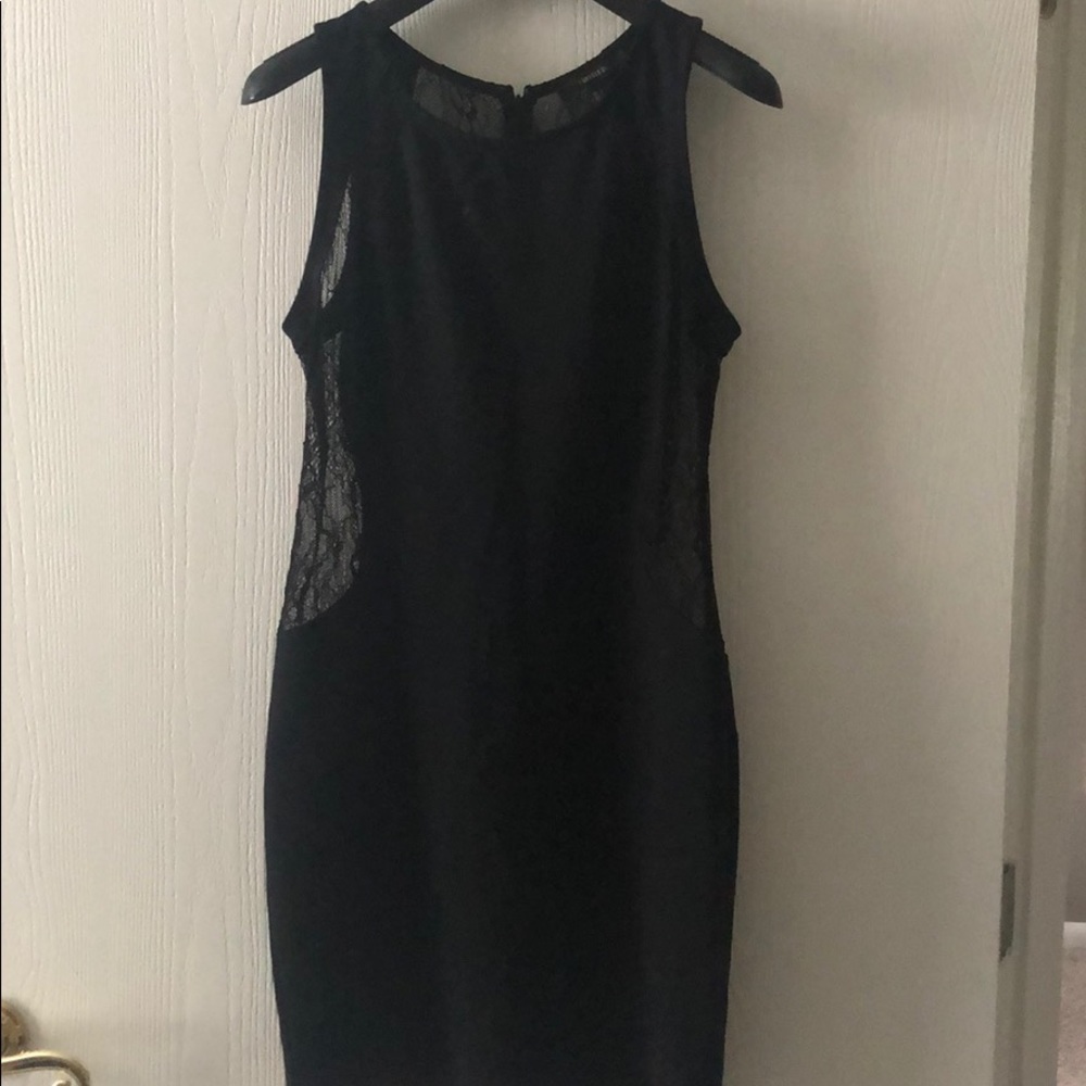 Black mini dress